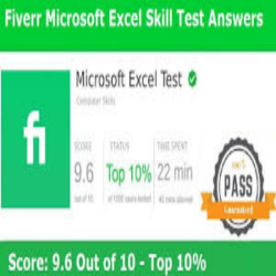 Fiverr Microsoft Excel Test Answers 2024 [Update]