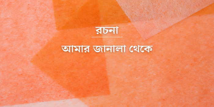 রচনা: আমার জানালা থেকে